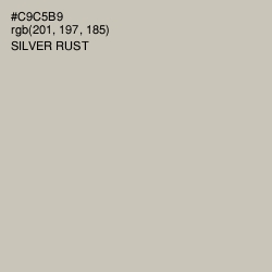 #C9C5B9 - Silver Rust Color Image
